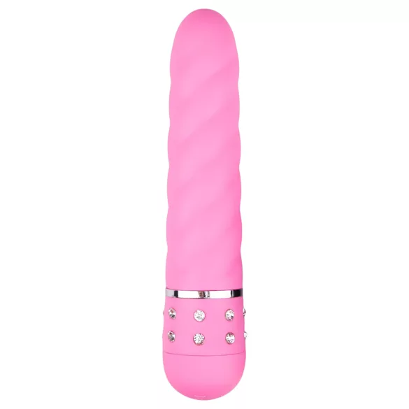 Easytoys Diamond - vibraattori - kiemura muoto - pinkki
