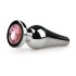 Easytoys Metallinen No.11 - pinkkikivinen anustappi - hopea (3,5 cm)