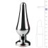 Easytoys Metallinen No.11 - pinkkikivinen anustappi - hopea (3,5 cm)