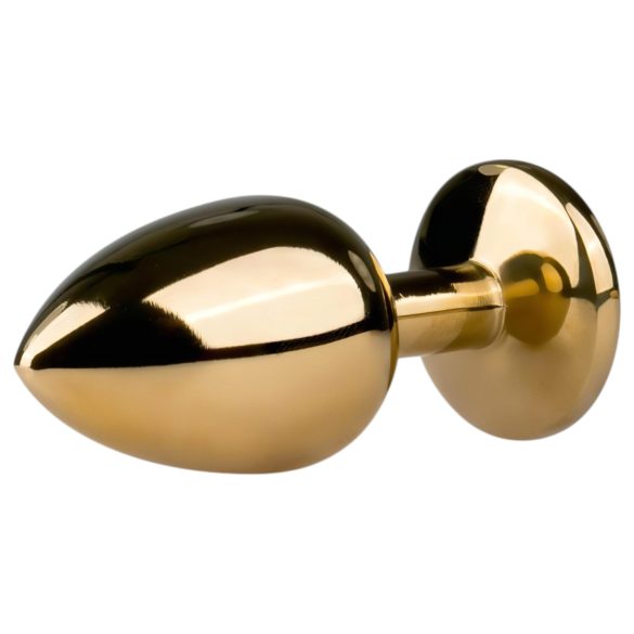 Easytoys Metal No.1 - anustappi jalokivellä - metalli kullansävy, 2,5 cm