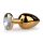 Easytoys Metal No.1 - Valkoinen kivikartio anustappi - kulta (2,5cm)