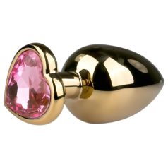  Easytoys Metal No.8 - anustappi sydänpohjalla - kulta-pinkki 3,5cm