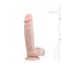 Easytoys - imukuppipohjainen dildo kiveksillä (22,5 cm) - luonnollinen