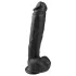 Easytoys - imukupillinen iso kivesdildo 26,5cm - musta