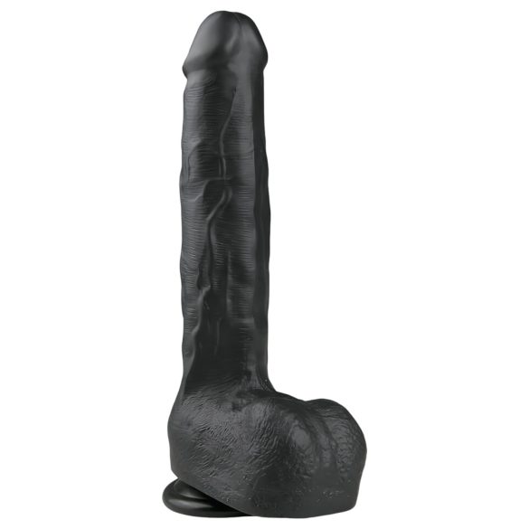 Easytoys - Iso imukuppidildo kiveksillä (29,5 cm) - musta