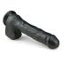 Easytoys - Iso imukuppidildo kiveksillä (29,5 cm) - musta