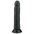 Easytoys - realistinen musta dildo imukupilla (20,5 cm)