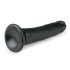 Easytoys - realistinen musta dildo imukupilla (20,5 cm)
