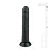 Easytoys - realistinen musta dildo imukupilla (20,5 cm)
