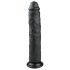 Easytoys - Suuri imukuppidildo (28,5 cm) - musta
