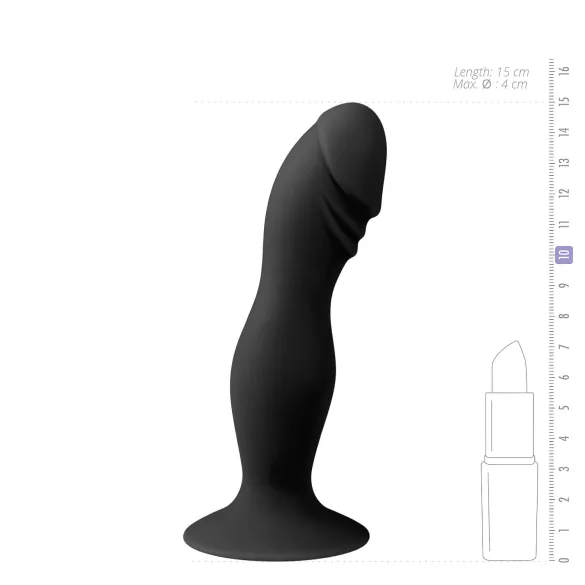 Easytoys - dildo imukupilla - musta