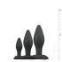 Easytoys Rocket - anustappi-setti - musta (3 osaa)