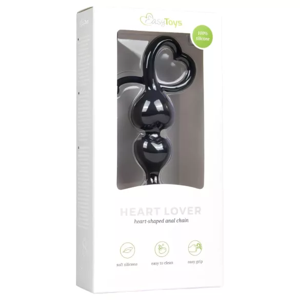 EasyToys - anaalitappi helmillä - musta