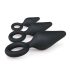 Easytoys - Anustappisarja renkailla - 3 kpl (musta)