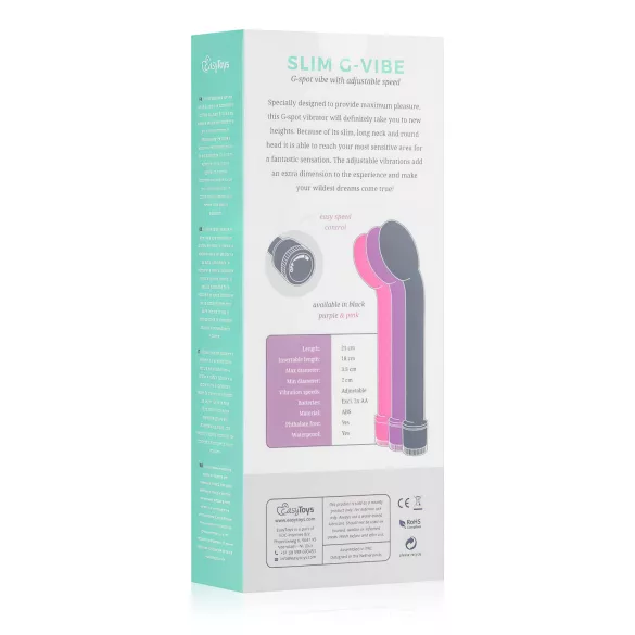 Easytoys Slim - G-pistevibraattori - musta