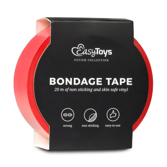 Easytoys - bondage-teippi - punainen - 20 m