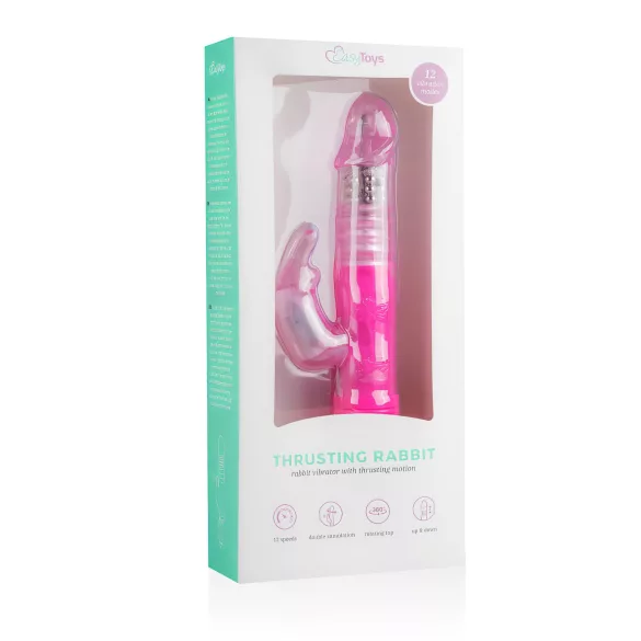 EasyToys Bunny - työntöliikevibraattori (vaaleanpunainen)