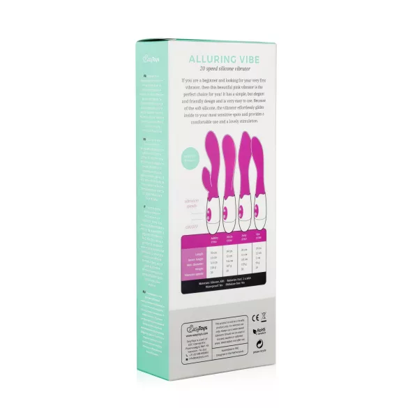 Easytoys - G-pistevibraattori - vesitiivis - pinkki