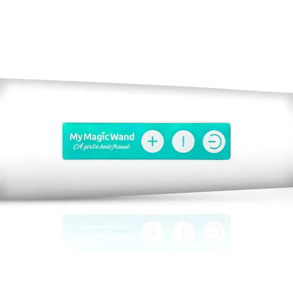MyMagicWand - tehokas vibraattorihieroja - valkoinen-turkoosi