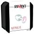 Rimba XS - pinkki kivinen, metallinen anustappi (hopea)