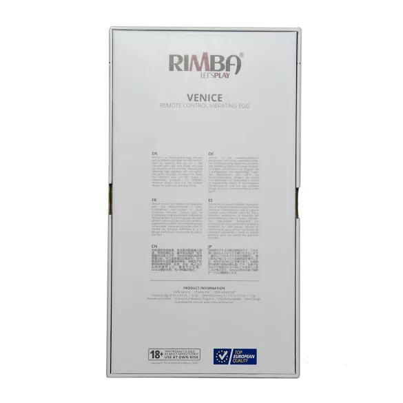 Rimba Venice - Vibraatiomuna kaukosäätimellä - ladattava - violetti