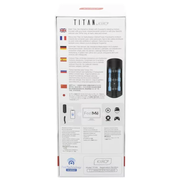 Kiiroo Titan - interaktiivinen masturbaattori - musta