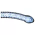 Gildo Glass No. 5 - lasidildo - spiraalikuvio - kirkas/sininen