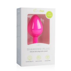   Easytoys Diamond - anustappi - timanttikivi - pinkki - keskikokoinen