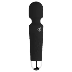 EasyToys - mini wand vibraattori - ladattava - musta