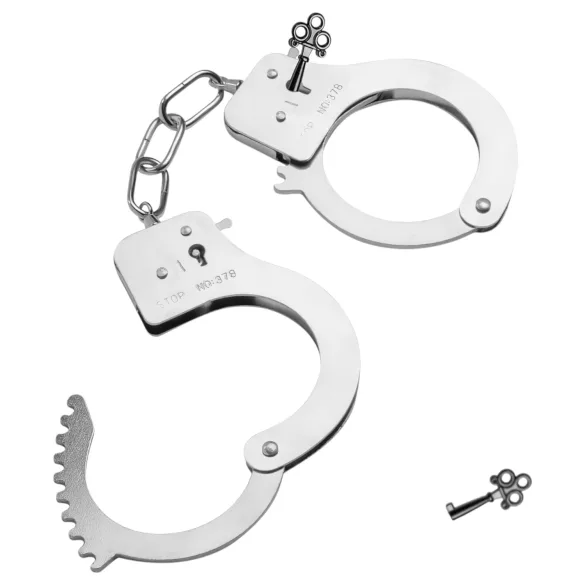 EasyToys - metalliset käsiraudat - hopea