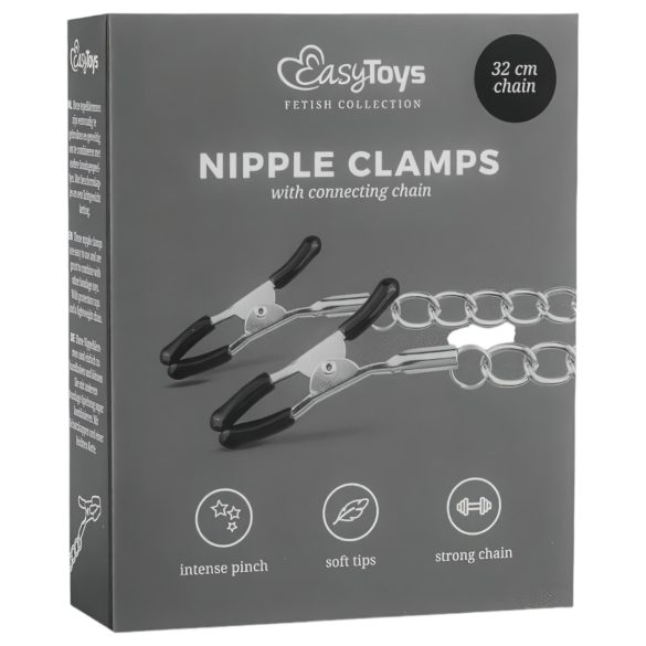 EasyToys - Ketjuilla varustetut nänninipistimet (1 pari)