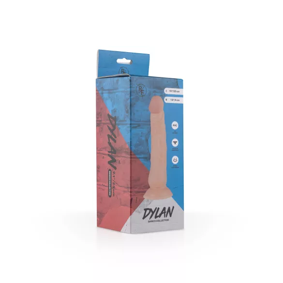 Real Fantasy Dylan - realistinen dildo - 23 cm - luonnollinen väri