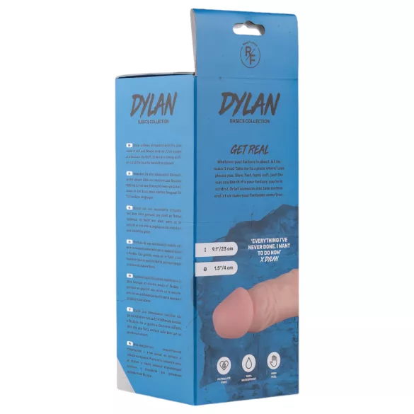 Real Fantasy Dylan - realistinen dildo - 23 cm - luonnollinen väri