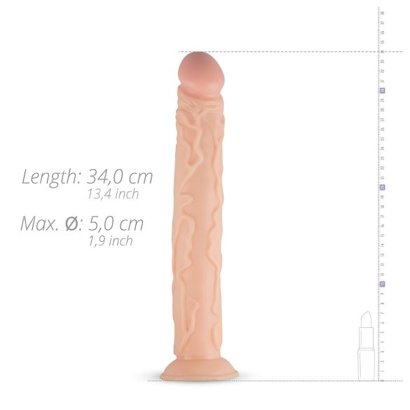 Real Fantasy Shawn - realistinen iso dildo - 35cm - vaalea