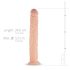 Real Fantasy Shawn - realistinen iso dildo - 35cm - vaalea