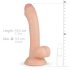 Real Fantasy Vince - esinahallinen dildo - 19,5 cm (luonnollinen)