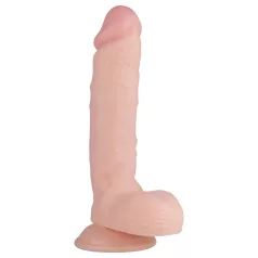 Real Fantasy Glynn - realistinen kivesdildo - 25 cm - iho