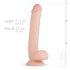 Real Fantasy Elvin - realistinen kividildo - 28 cm (nude)