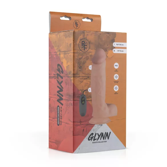 Real Fantasy Glynn - ladattava realistinen vibraattori - 25cm - luonnollinen
