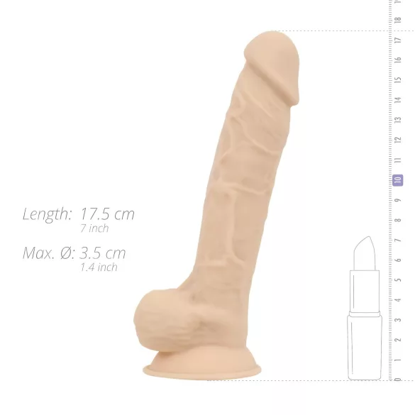 Real Fantasy Percy - realistinen dildo - 18 cm - luonnollinen