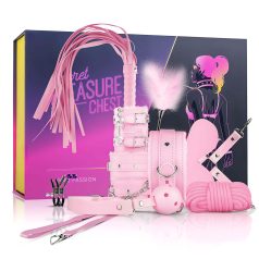   Secret Pleasure Chest - BDSM-setti edistyneille - 14 osaa - pinkki