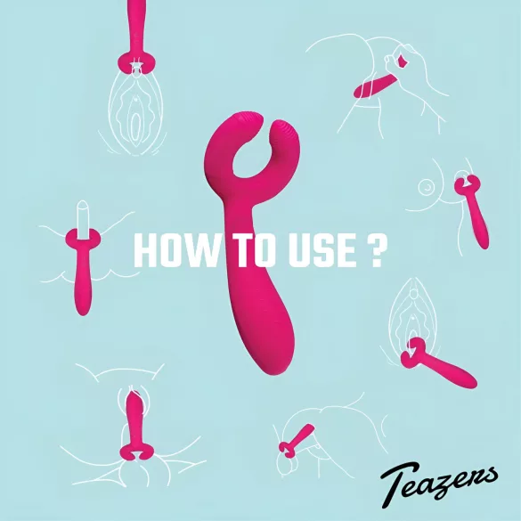 Easytoys Couple - parivibraattori ladattava vedenkestävä pinkki