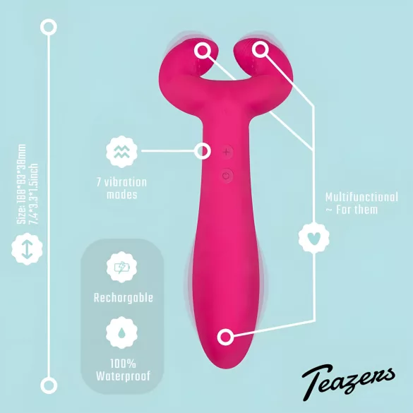 Easytoys Couple - parivibraattori ladattava vedenkestävä pinkki