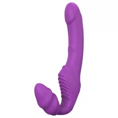 Dreamtoys Essentials - hihnaton strap-on-vibraattori (liila)