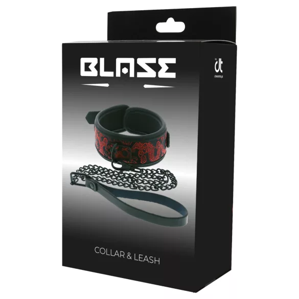 Dreamtoys Blaze - kaulapanta ja talutushihnasetti (punainen)