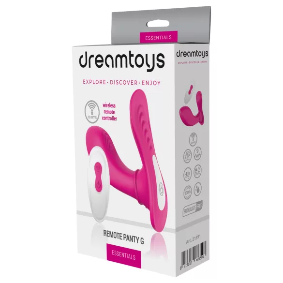 Dreamtoys Essentials - puettava G-pistettä stimuloiva vibraattoripikkuhousu (magenta)