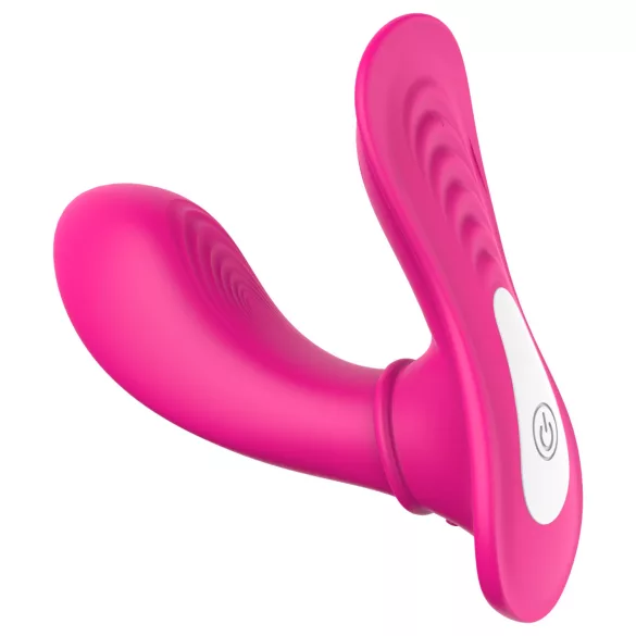 Dreamtoys Essentials - puettava G-pistettä stimuloiva vibraattoripikkuhousu (magenta)