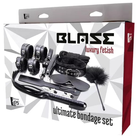 Blaze Ultimate - bondage-setti - 10 osaa - musta