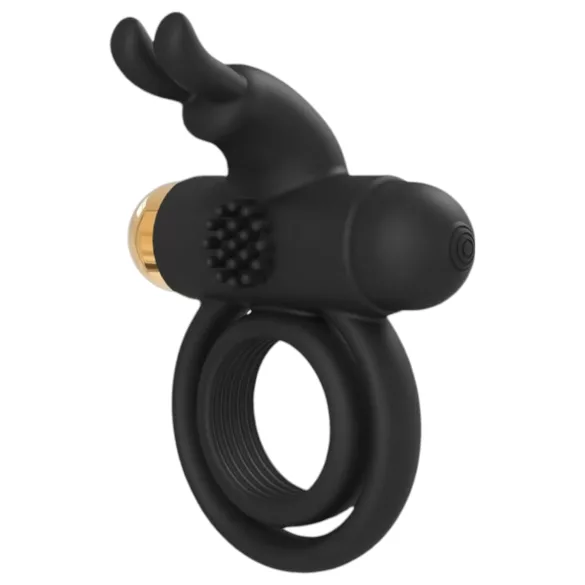 Elite Joel - vibro penis- ja kivestenrengas - ladattava - musta