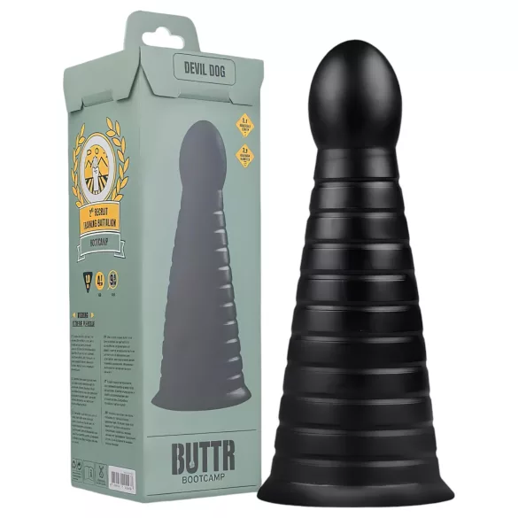 BUTTR Devil Dog - dildo imukupilla - musta